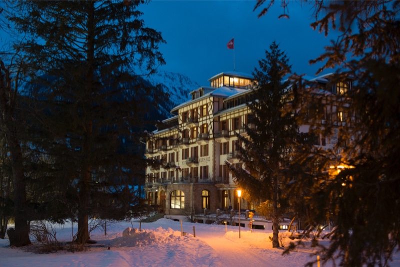 Kurhaus Bergün Winterabend
